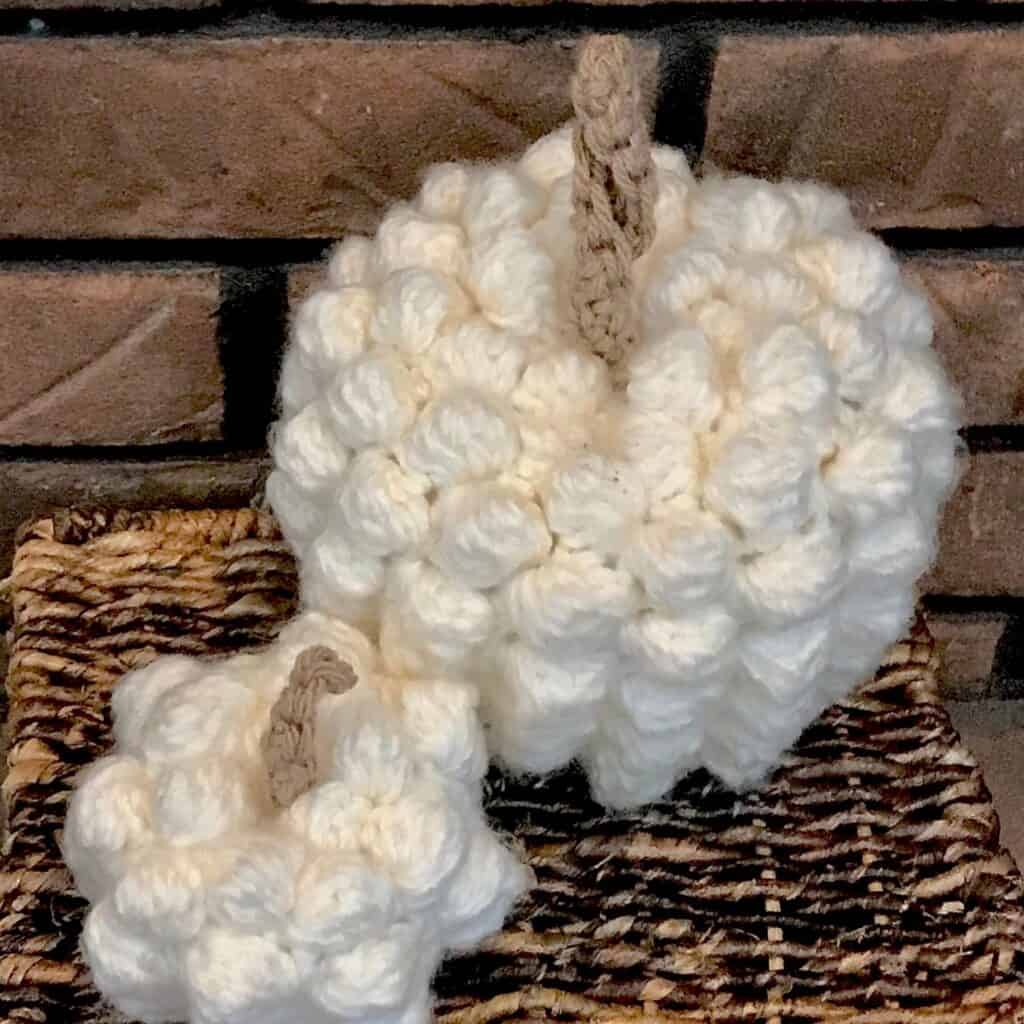 bobble pumpkin crochet pattern by juniper and oakes
