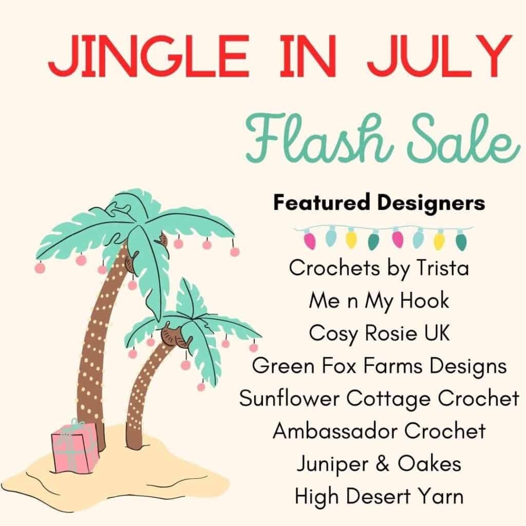 Jingle in July Crochet Items for your home.