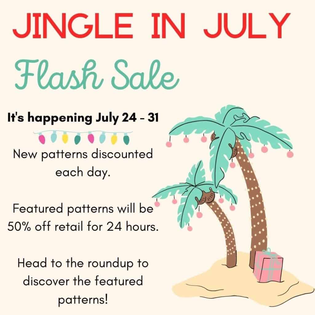 Jingle in July Crochet Items for your home.