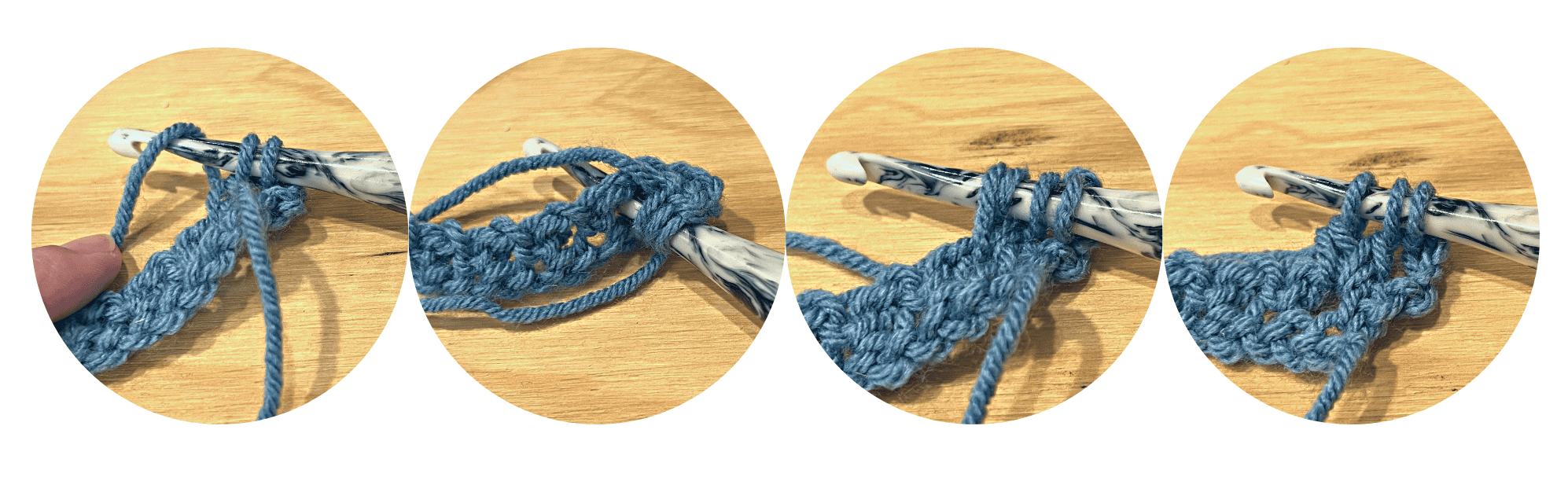 Cluster Stitch Sample for Sampler Poncho CAL