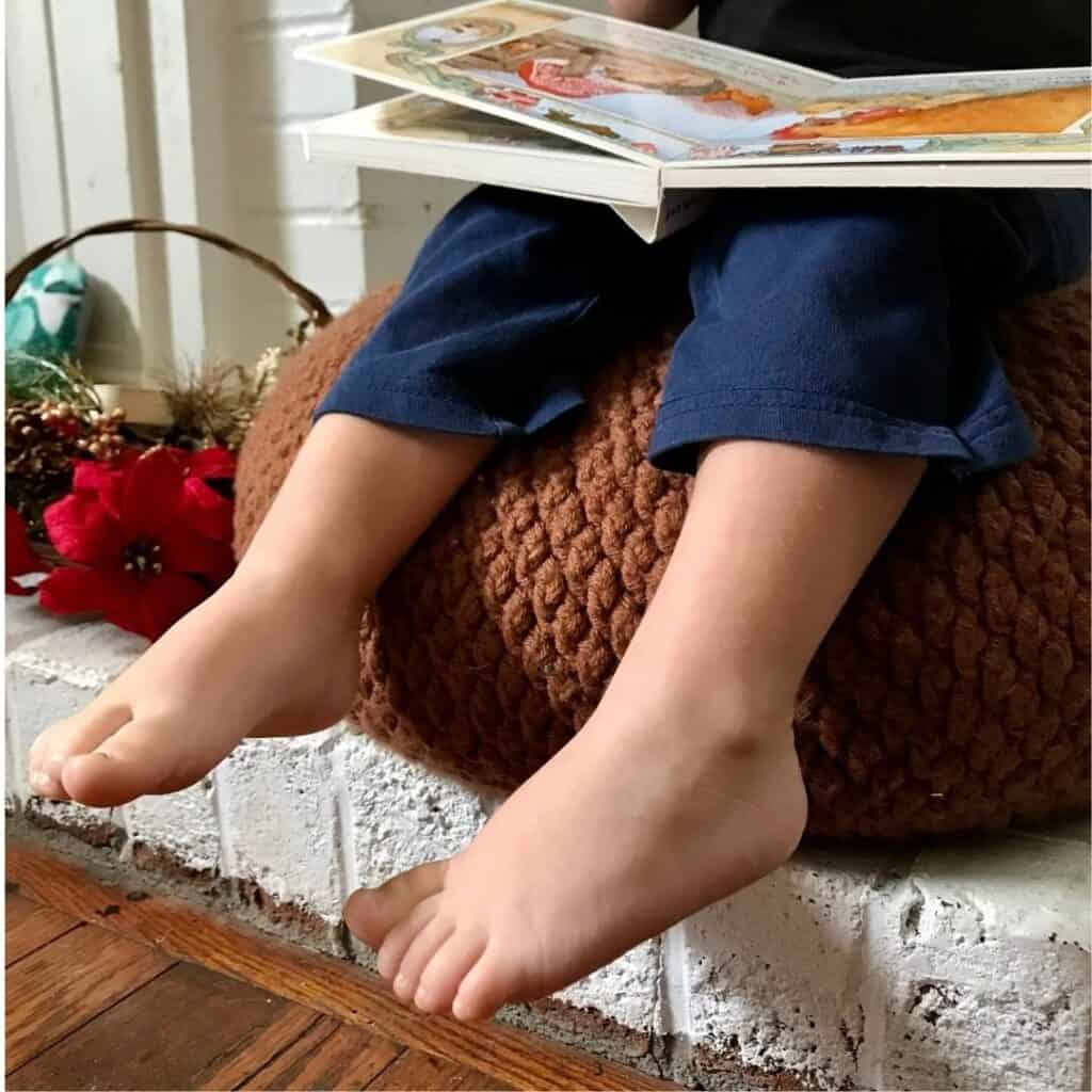 Cozy Alpine Pouf