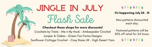 Jingle in July Crochet Items for your home.