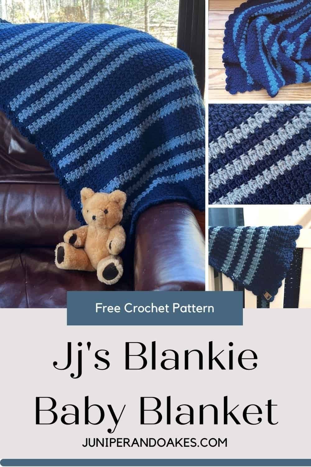 Free Crochet baby blanket by Juniper and Oakes
