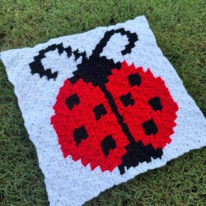 Lady Bug C2C Square – Free Chart – Corner-to-Corner