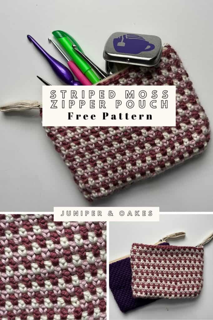 Crochet this Zipper Pouch! - FREE Crochet Pattern - Juniper and Oakes