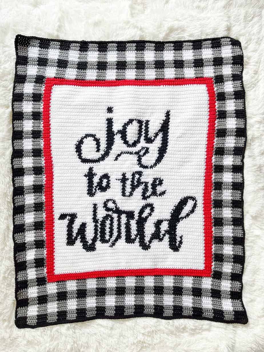 Joy to the World Blanket by Nana's Crafty Home