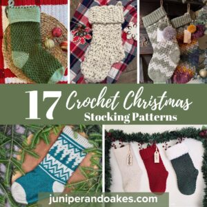 Crochet Christmas Stocking, holiday decor, cozy home accents, handmade gift idea.