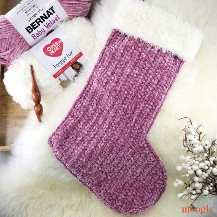 Velvet and Fur Christmas Stocking by Moogly