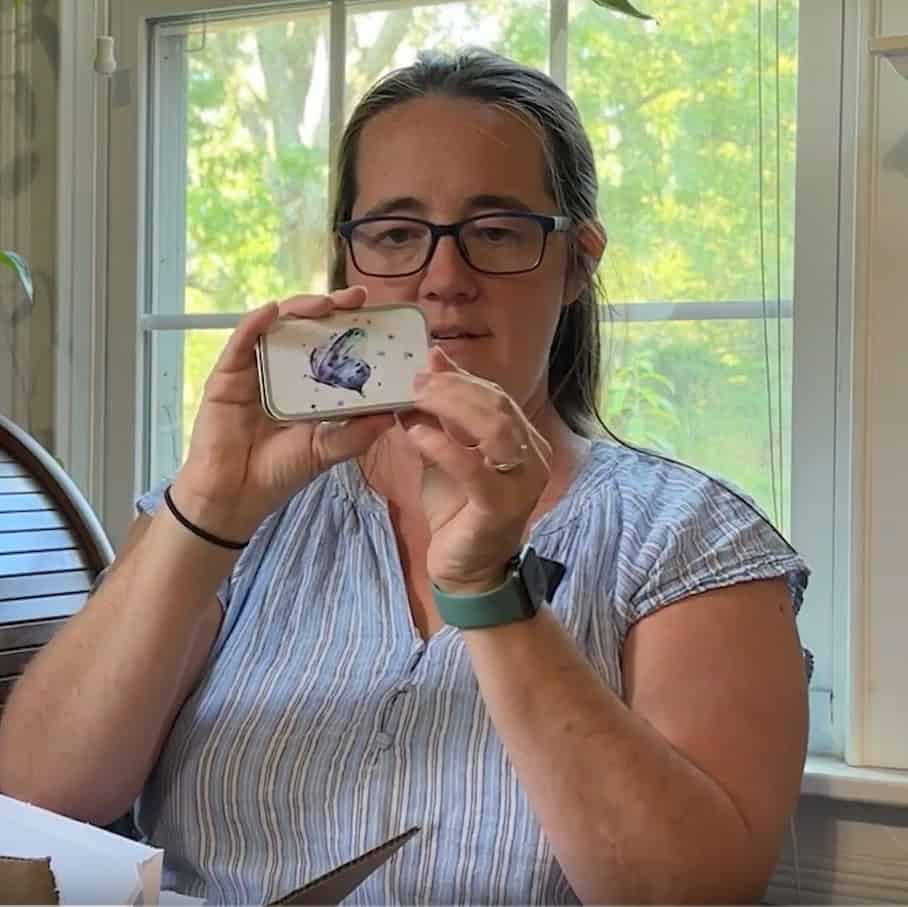 crochet tools from Twice Sheared Sheep - Stitch marker Storage Tin