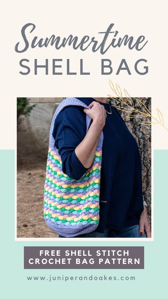 Summertime Shell Crochet Bag Pattern - Pin