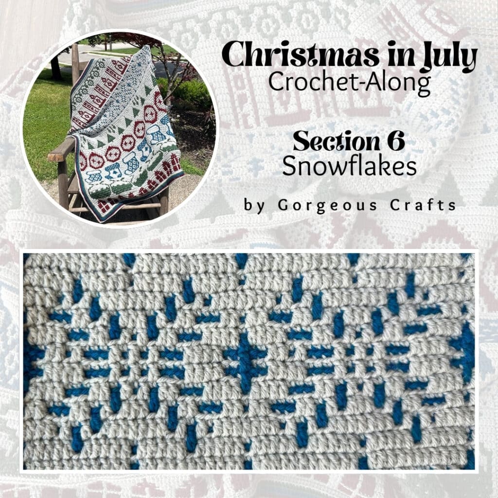 Christmas in July Mosaic Crochet Blanket Pattern - Free CAL