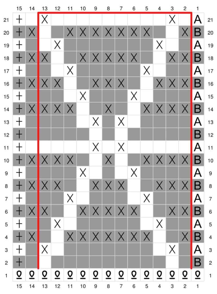 Mosaic Triangles Baby Blanket Chart