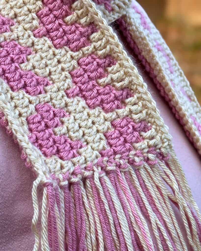 Crochet Heart Pattern Scarf - Free pattern for a cozy, handmade accessory. Perfect for beginners and.
