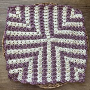 The Mosaic Granny Square, shown with 24 rounds for the Mosaic Grannies Collection