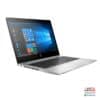 Light silver HP laptop with Windows 10 screen, sleek design, and full keyboard.