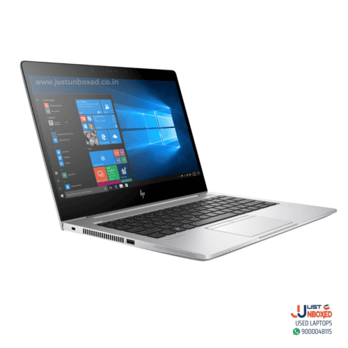 Dell silver portable laptop with Windows 10 display for sale.