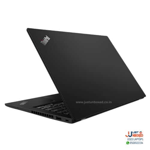 Ultra-slim black Lenovo ThinkPad laptop for business and gaming purposes.
