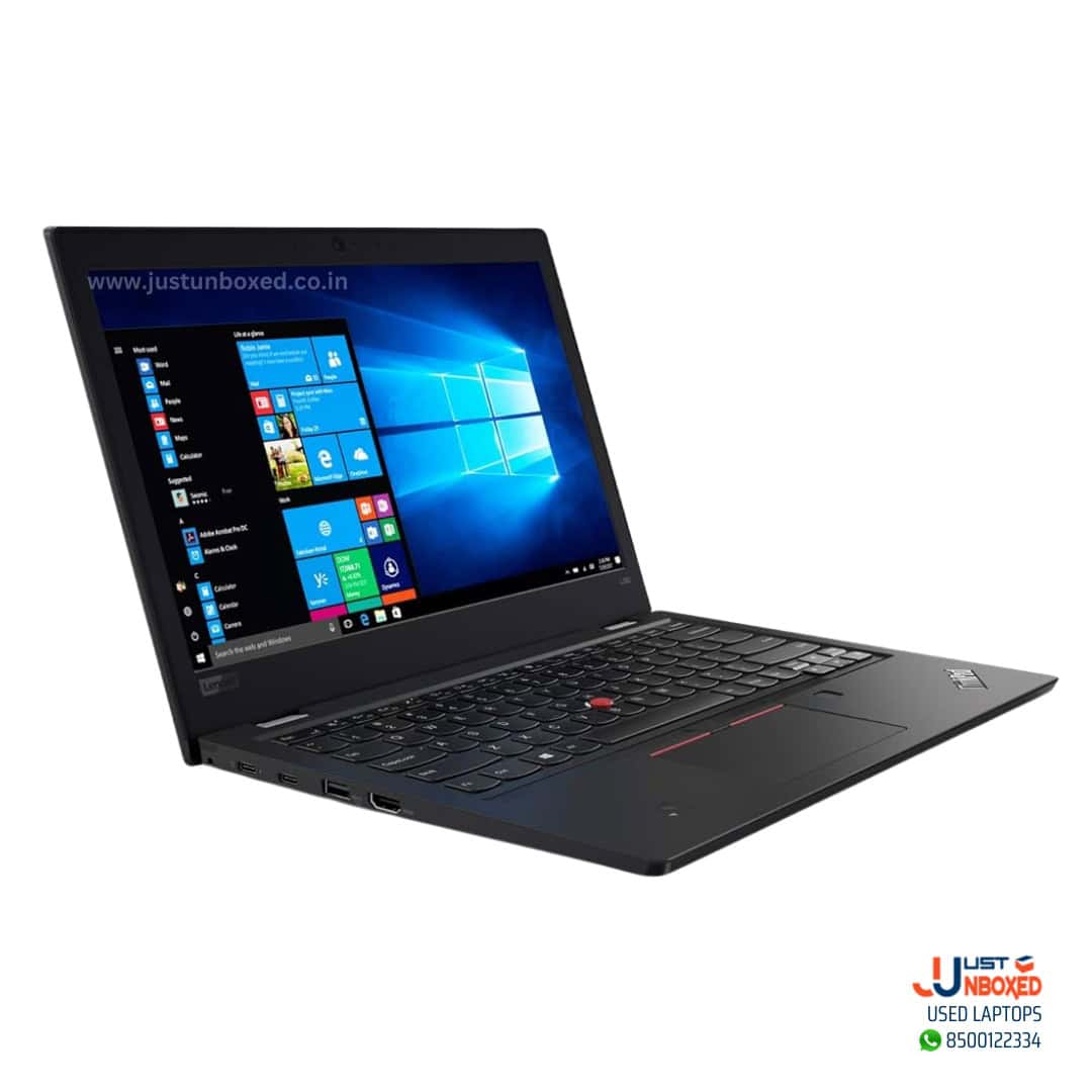Laptop with Windows 10 displayed, black 2-in-1 convertible design, used for sale.