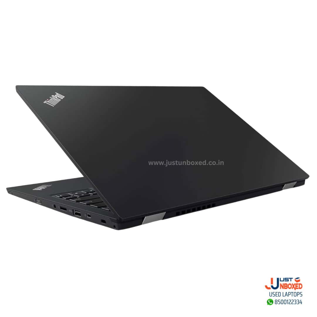 Laptop with sleek black design and modern features for work and entertainment.