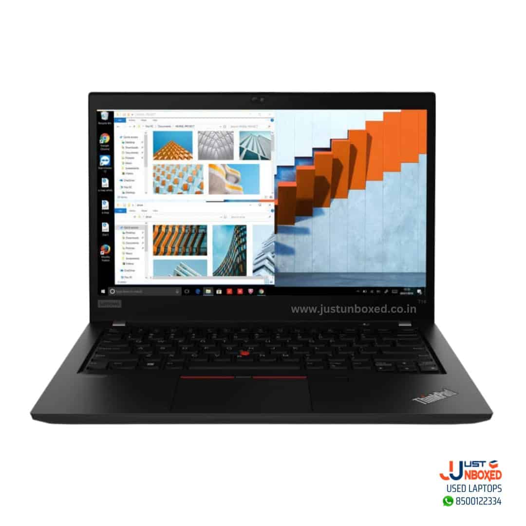 High-performance used Lenovo laptop with SSD storage and high-resolution display for professionals.