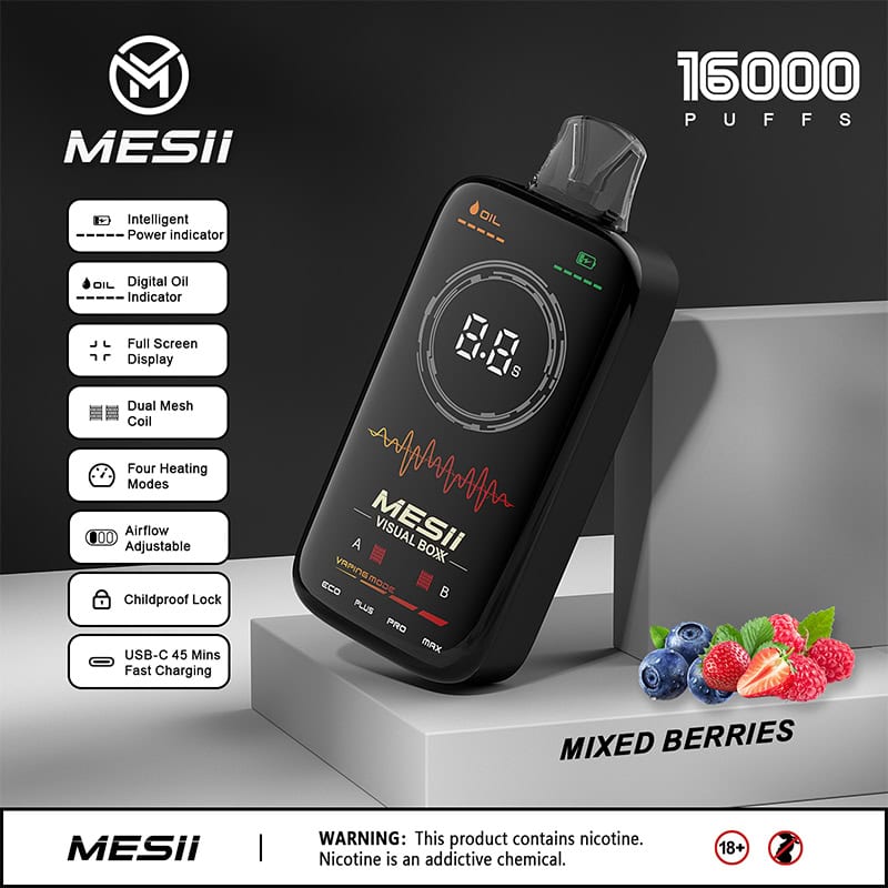 Mesii Visual Boxx 16000 Mixed Berries | 16 000 bouffées