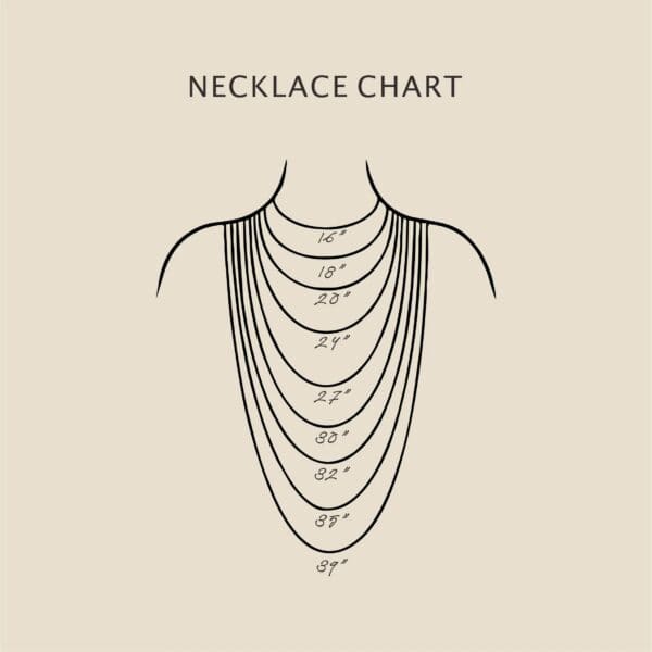 Necklace length chart