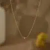 Gold cross necklace 1