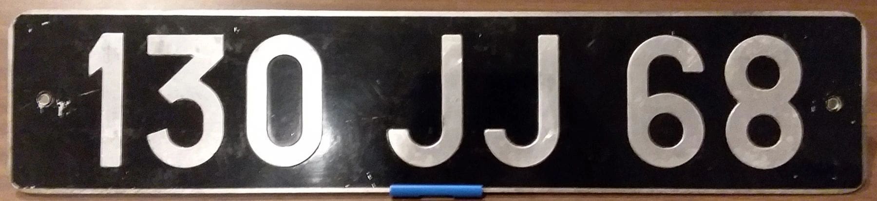 France Haut Rhin department license plate #130 JJ 68