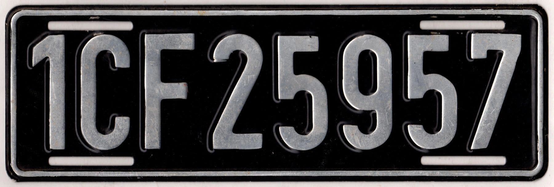 U.S. Forces in France 1960's license plate #1CF25957