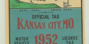 Missouri 1952 Kansas City city tax decal #86872
