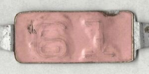 Maine 1961 car license plate tab