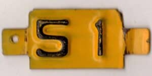 Missouri 1951 truck license plate tab #2