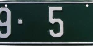 Kansas 1931 car license plate Gray county #89-5