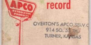 1964 APCO record book. This little notebook measures 2.75 by 5.5 inches. Inside the back cover there are calendars for 1964 1965 and 1966. 
