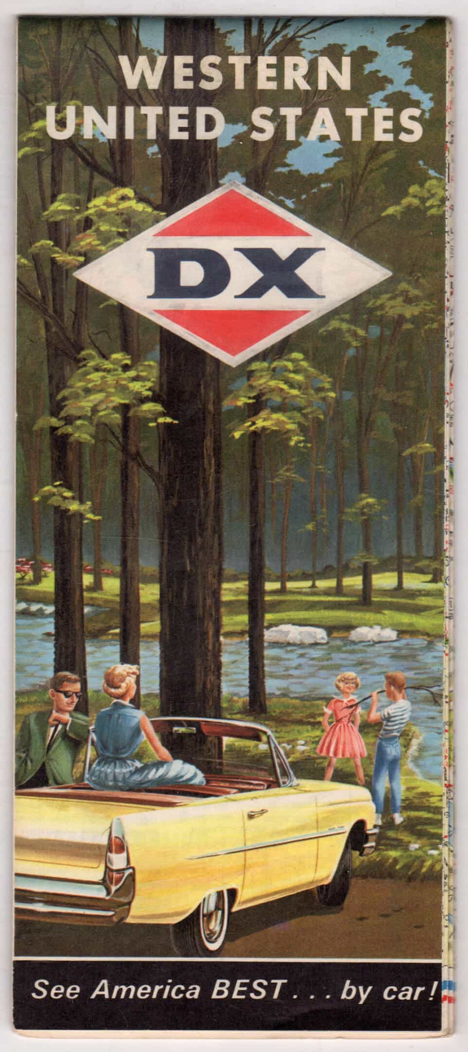 1964 Western U.S. DX Oil road map