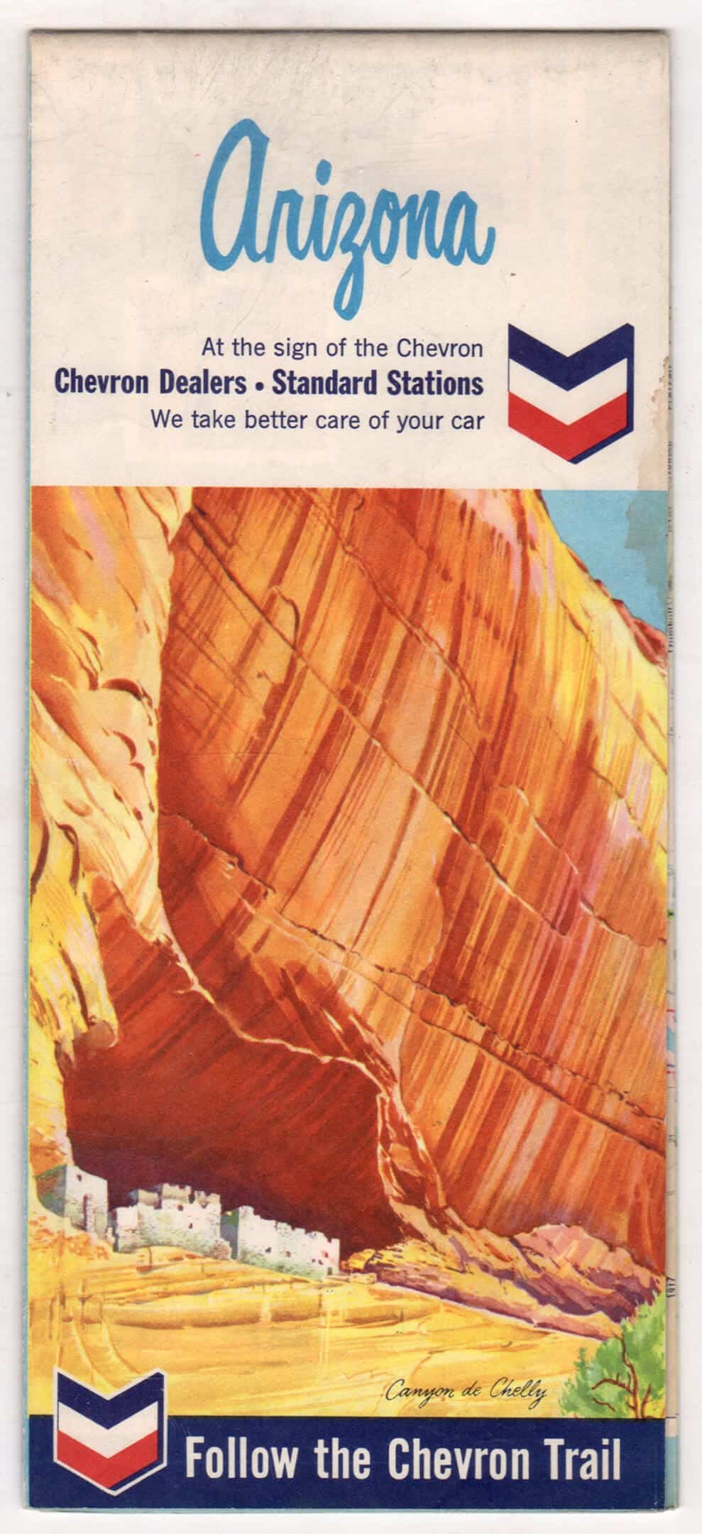 1965 Arizona Chevron road map