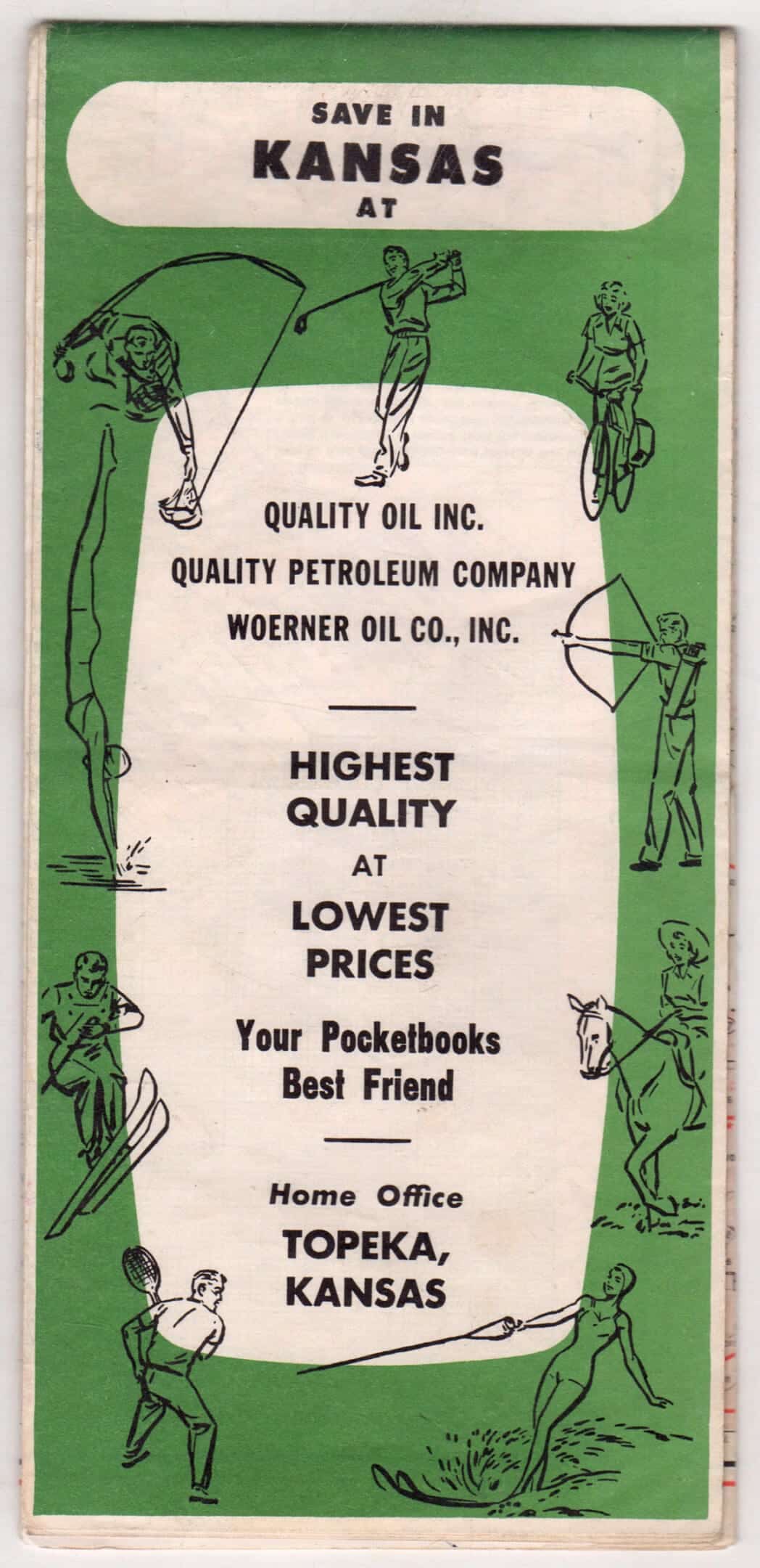 1965 Kansas Quality Oil road map