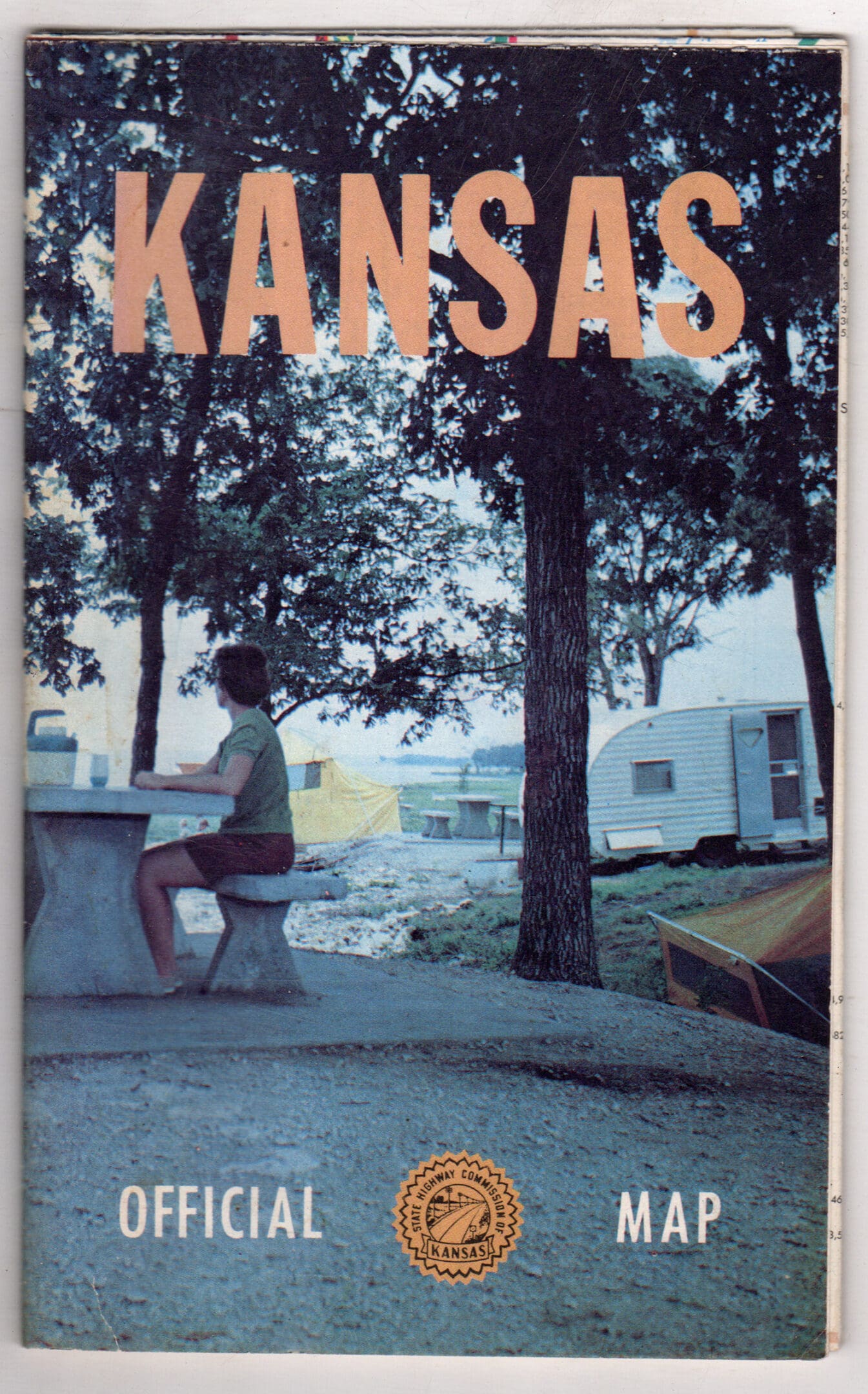 1969 Kansas official road map