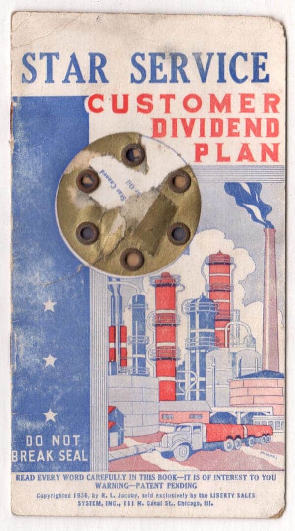 Star Service Customer Dividend Plan book - Kansas License Plates