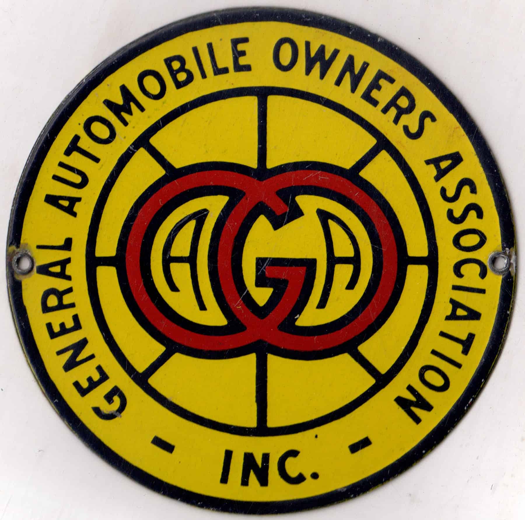 General Automobile Owners Association radiator badge
