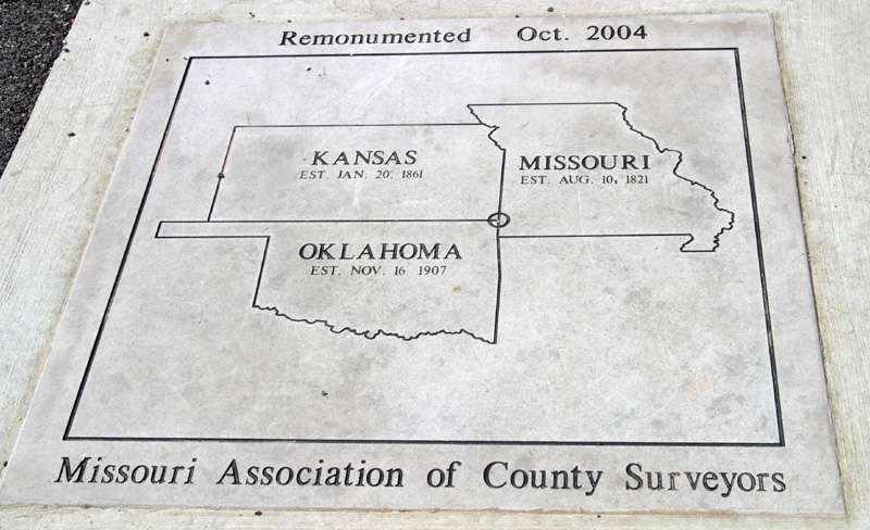 geographical points in Kansas-where Kansas, Oklahoma, and Missouri meet