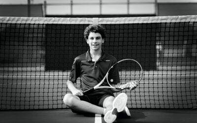 Fun Tennis Senior Photos – Fort Wayne, Indiana || Nicholas