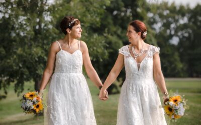 Beautiful Fall Wedding at the American Legion in Garrett, Indiana || Alisha & Jennifer