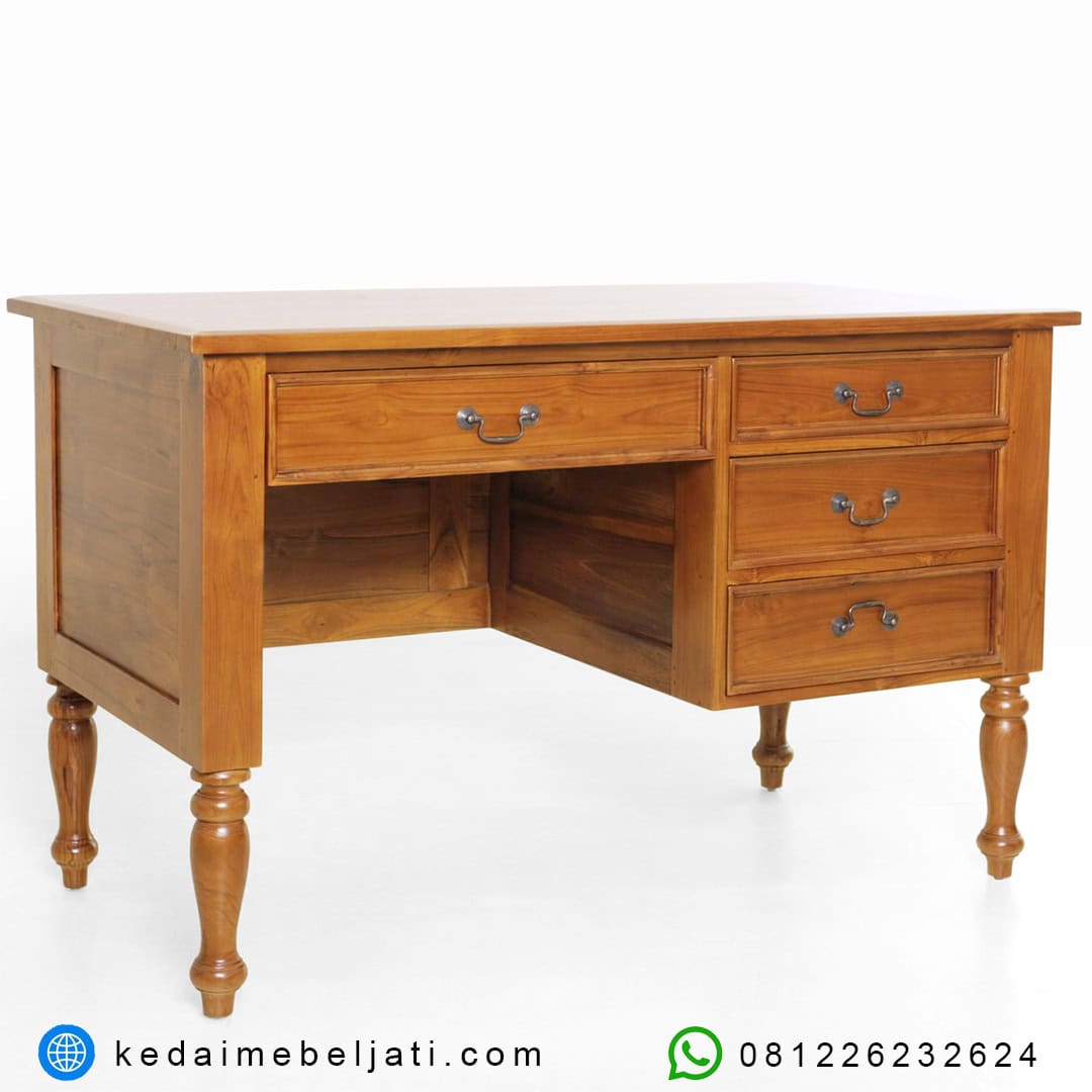 Meja Tulis Jati Minimalis
