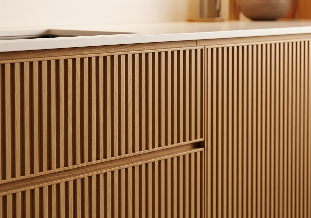 Pintu Panel Kayu untuk kitchen set modern