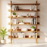 desain rak buku dinding