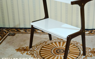 Stellan Side Table Kayu Mahoni Duo-Tone