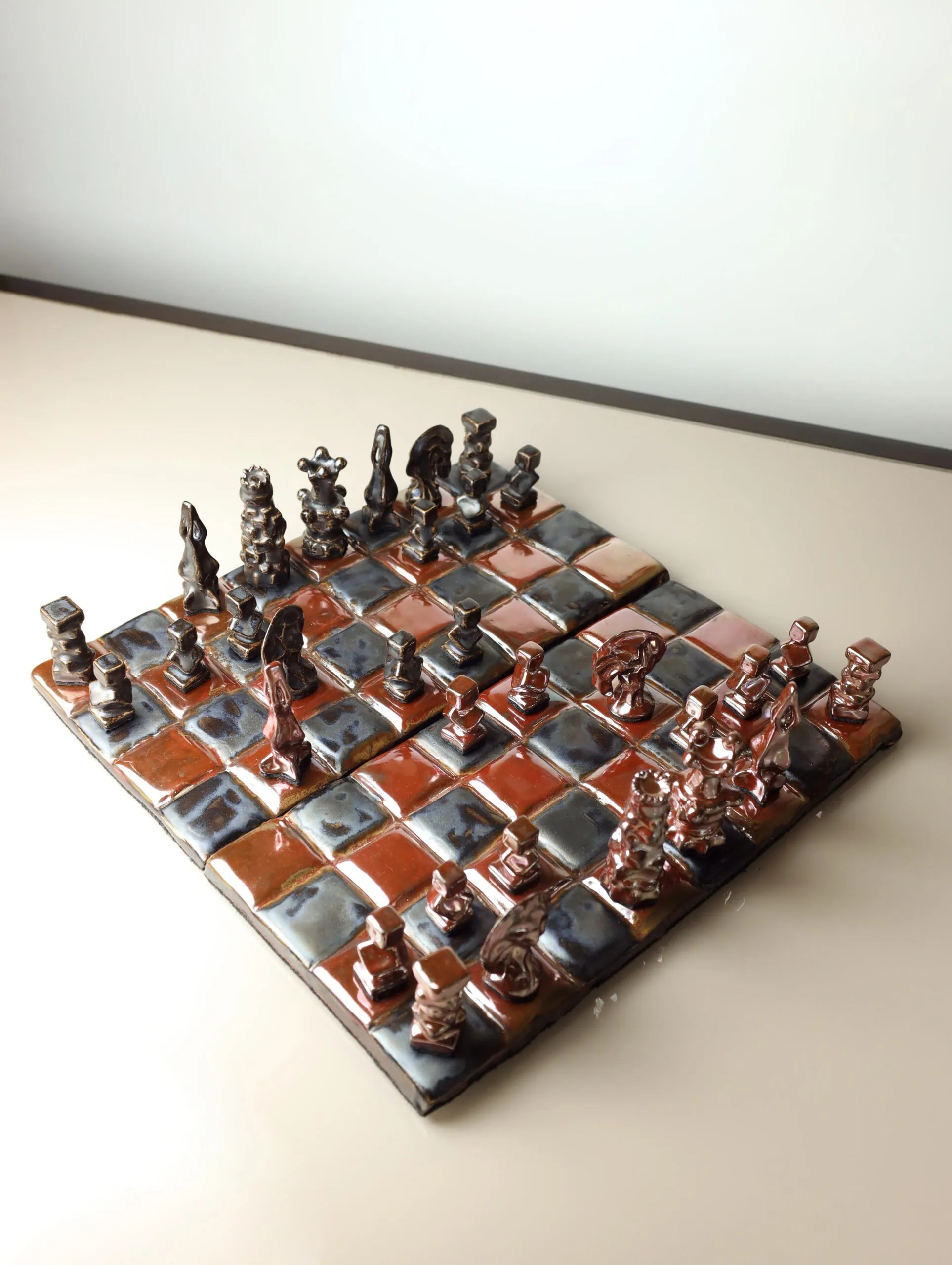 ШАХИ РУЧНОЇ РОБОТИ "КІНЕСТЕТІК" (КЕРАМІЧНІ ШАХИ, РУЧНЕ ЛІПЛЕННЯ) - Image 5