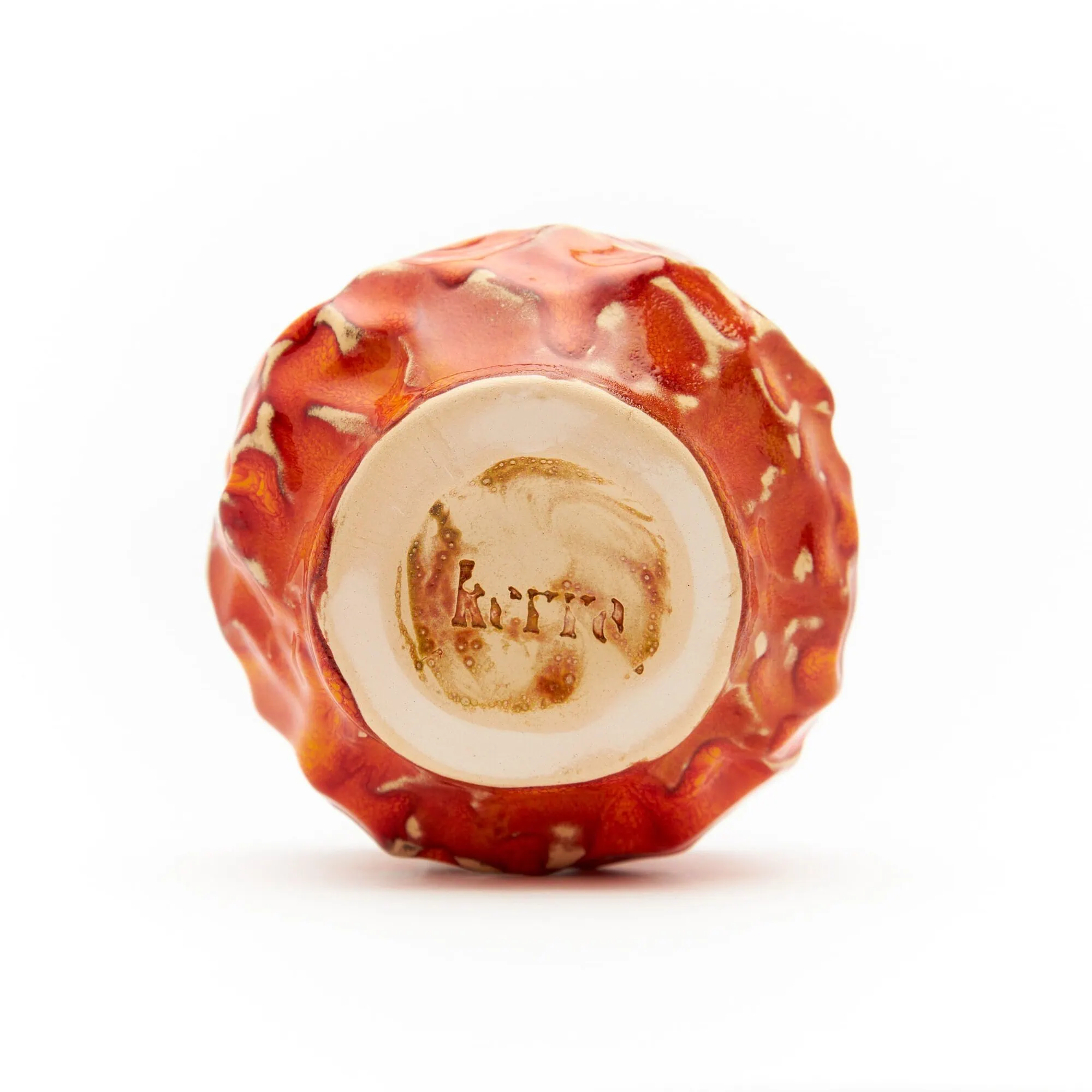 chawan for matcha red lava