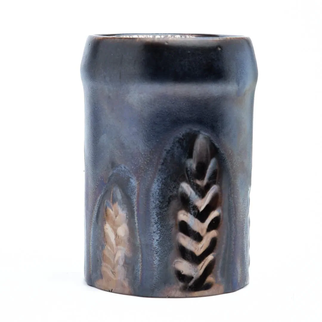 БОКАЛ РУЧНОЙ РАБОТЫ "КОЛОС В НЕФТИ" (ЧАШКА, КРУЖКА) - Image 6